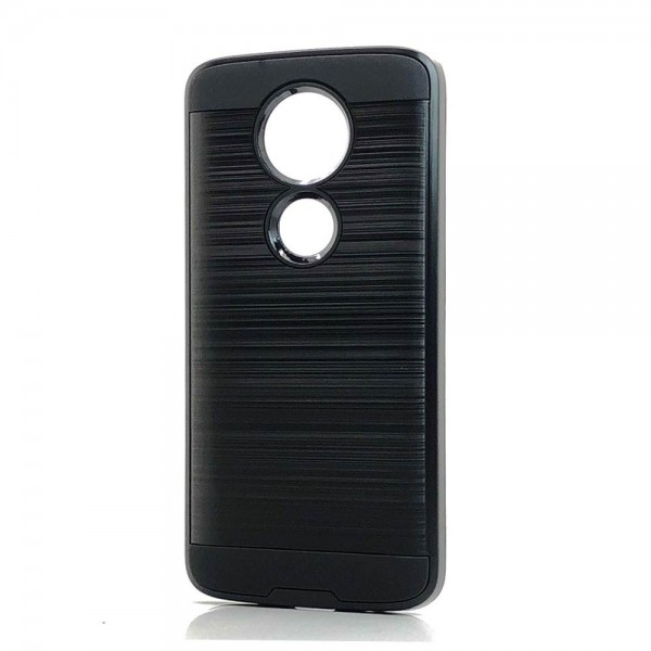 Motorola Moto E5 Plus Armor Hybrid Case (Black)